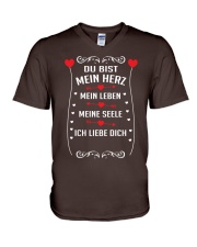 DU BIST MIEN HERZ T-Shirt V-Neck T-Shirt tile