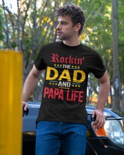 Rockin THE DAD AND PAPA LIFE T-Shirt Classic T-Shirt apparel-classic-tshirt-lifestyle-front-44