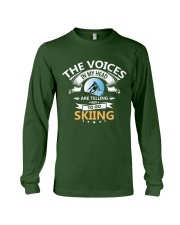 THE-VOICES-IN-MY-HEAD-ARE-TELLING-MY-TO-GO-SKIING Long Sleeve Tee tile