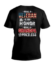 Veteran Grandpa V-Neck T-Shirt tile