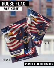 Happy Veteran Day 29.5"x39.5" House Flag aos-house-flag-29-5-x-39-5-ghosted-lifestyle-05