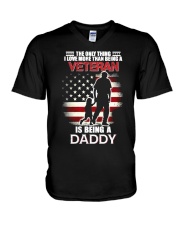 Daddy Veteran V-Neck T-Shirt tile