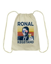 Beer Ronal Kegstand Drawstring Bag tile