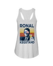 Beer Ronal Kegstand Ladies Flowy Tank tile