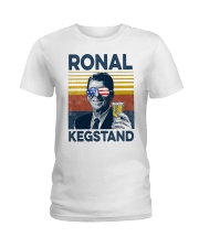 Beer Ronal Kegstand Ladies T-Shirt tile