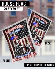 Navy Veteran 29.5"x39.5" House Flag aos-house-flag-29-5-x-39-5-ghosted-lifestyle-05