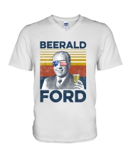 Beer Beerald Ford V-Neck T-Shirt tile