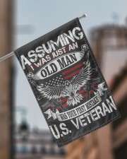 Veteran Flag 11.5"x17.5" Garden Flag aos-garden-flag-11-5-x-17-5-lifestyle-front-17