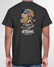 Veteran Never Give Up Classic T-Shirt garment-tshirt-unisex-back-04