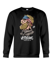 Veteran Never Give Up Crewneck Sweatshirt tile