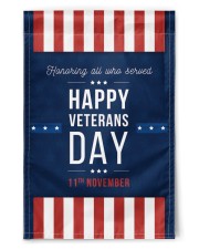 Happy Veterans Day Flag 11.5"x17.5" Garden Flag front