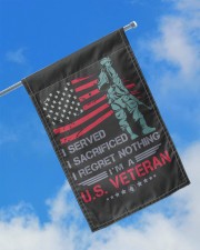 Soldier Stand On American Flag 11.5"x17.5" Garden Flag aos-garden-flag-11-5-x-17-5-lifestyle-front-16