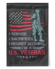 Soldier Stand On American Flag 11.5"x17.5" Garden Flag front