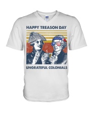 Beer Happy Treason Day Ungrateful Colonials V-Neck T-Shirt tile