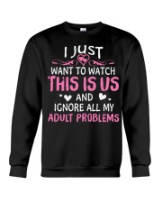 Adult Problem - Front Crewneck Sweatshirt thumbnail