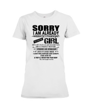She's my whole world Premium Fit Ladies Tee tile