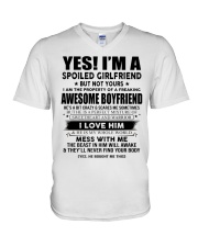 Spoiled Girlfriend KIM V-Neck T-Shirt tile