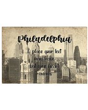 KT0001 Philadelphia A Place Your Feet May Leave 17x11 Poster front