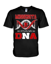 Minnesota It's In My DNA V-Neck T-Shirt tile