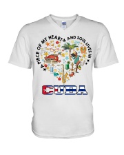 Cuba A Piece Of My Heart MR0195 V-Neck T-Shirt tile
