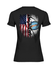 KTLD001 Brooklyn and American Flag Premium Fit Ladies Tee tile