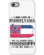 Live In Pennsylvania But Mississippi In My DNA Phone Case tile