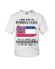 Live In Pennsylvania But Mississippi In My DNA Youth T-Shirt tile