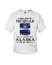 Live Michigan Alaska In My DNA Youth T-Shirt tile