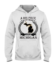 A Big Piece Of My Heart Lives In Michigan Hooded Sweatshirt tile