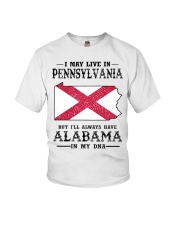 Live In Pennsylvania But Alabama In My DNA Youth T-Shirt tile