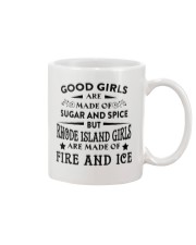 Rhode Island Girls Are Made Of Fire And Ice Mug tile