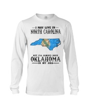 Live In North Carolina But Oklahoma My DNA Long Sleeve Tee tile