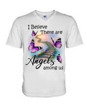 Butterfly Angels PT0135 V-Neck T-Shirt tile