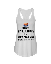 I'm Not Yelling I'm Arizona Ladies Flowy Tank tile