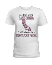Lives California Always Be A Kentucky Girl MR0282 Ladies T-Shirt tile