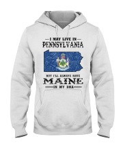 Live In Pennsylvania But Maine In My DNA Hooded Sweatshirt tile