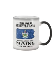 Live In Pennsylvania But Maine In My DNA Color Changing Mug tile
