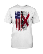 Alabama American Flag Classic T-Shirt front