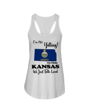 I'm From Kansas Ladies Flowy Tank tile