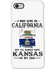 Live California Kansas In My DNA Phone Case tile
