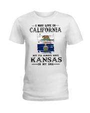 Live California Kansas In My DNA Ladies T-Shirt tile