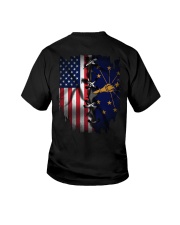 KTLD001 Indianan and American Flag Youth T-Shirt tile