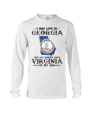 Live In Georgia But Virginia In My DNA Long Sleeve Tee tile