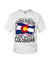 I Will Not Apologize For Being Coloradan Youth T-Shirt tile