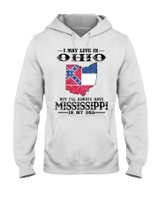 Live In Ohio But Mississippi In My DNA Hooded Sweatshirt tile