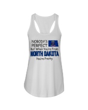 From North Dakota You're Pretty Ladies Flowy Tank tile