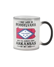 Live In Pennsylvania But Arkansas In My DNA Color Changing Mug tile