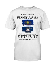 Live Pennsylvania Utah In My DNA Classic T-Shirt front