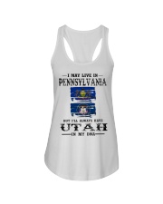 Live Pennsylvania Utah In My DNA Ladies Flowy Tank tile