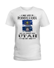 Live Pennsylvania Utah In My DNA Ladies T-Shirt tile